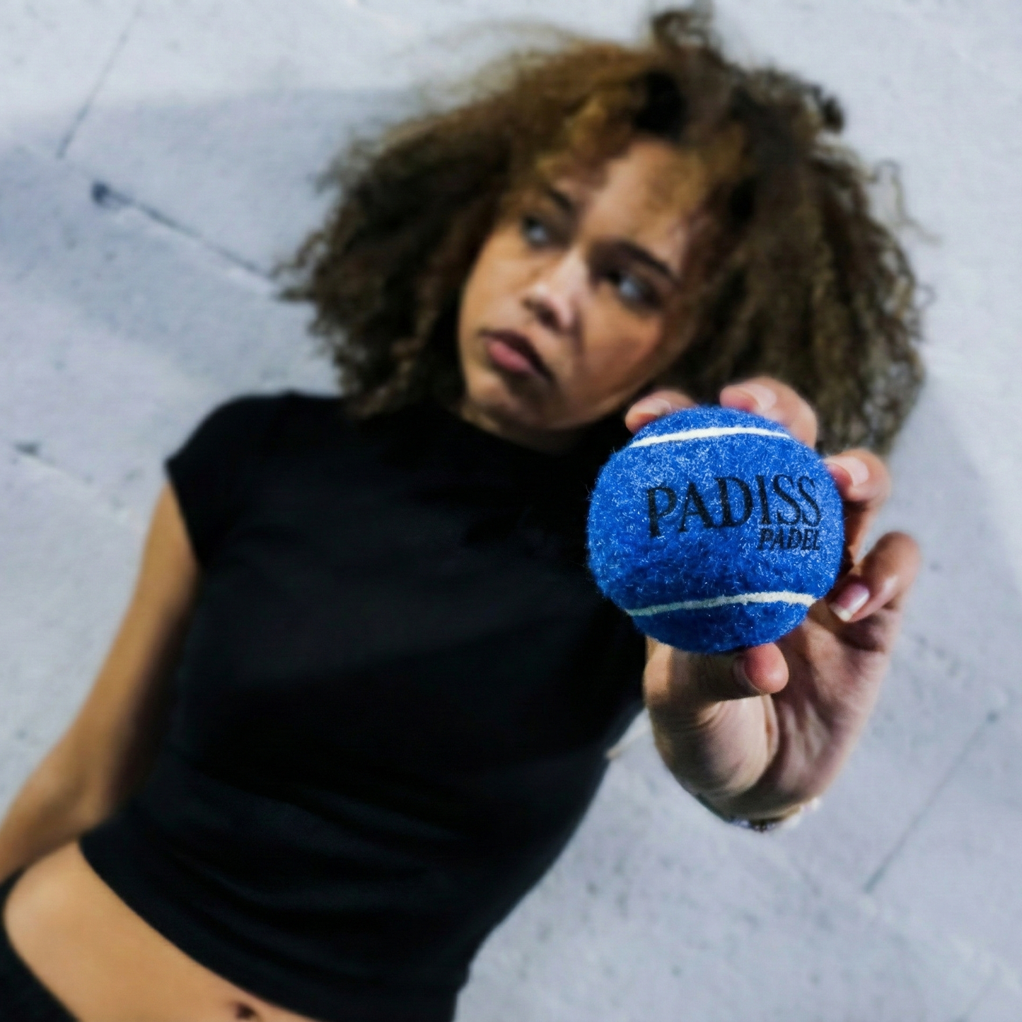 Balle de padel colorée bleue Horizon Blue rebond contrôlé - PADISS