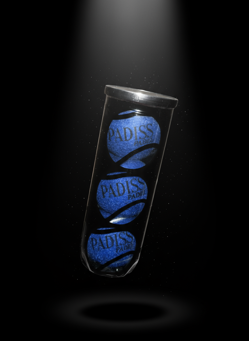 Tube de 3 balles de padel bleues Horizon Blue performance