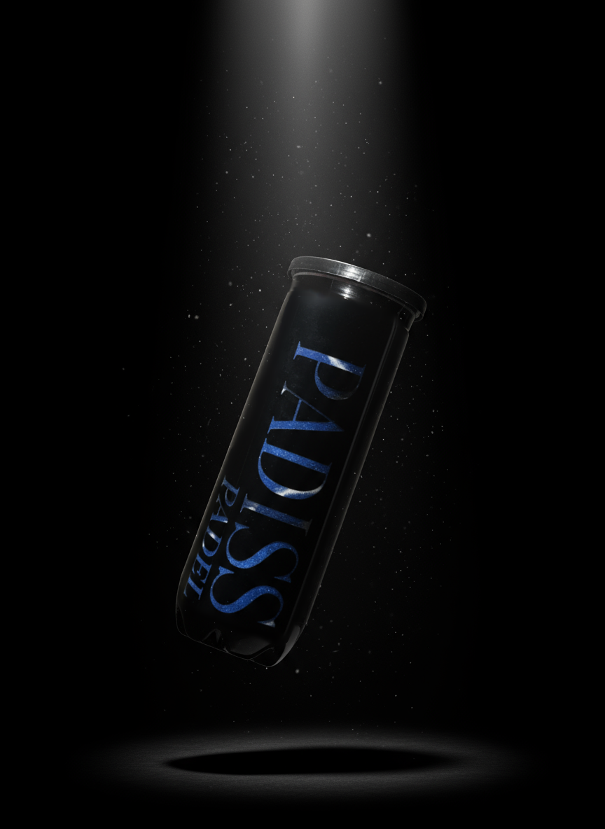 Tube de 3 balles de padel colorées bleues Horizon Blue performance